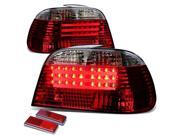 CLEAR HOUSING RED LED REAR BRAKE SIGNAL TAIL LIGHT FOR 95 01 BMW E38 7 SERIES