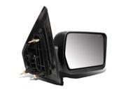 For 04 14 Ford F150 Black Powered Heated Signal Glass Manual Folding Side Towing Mirror Right 08 09 10 11 12 13