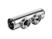 2.5 Turbo Blow Off SSQV BOV Style Adapter Dual Flange Adapter Pipe Silver