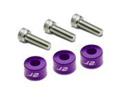 Pack of 3 J2 Engineering Aluminum Engine Ignition Distributor Metric Cup Washer Bolt Kit Purple Honda Acura