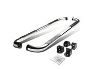CHROME 3 SIDE STEP NERF BAR RUNNING BOARD FOR 04 12 COLORADO CANYON EXT CAB 4DR
