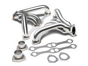 Chevy Small Block Hugger 2x4 1 Tight Fit Design Stainless Steel Exhaust Header Kit Polished Chrome Angle Head