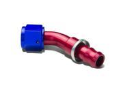 10AN 105 Degree Swivel Fuel Line Hose Push On Male Union Adapter With Reusable End