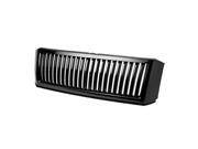 For 07 09 Ford Expedition ABS Plastic Vertical Style Front Upper Bumper Grille Black 3rd Gen U324 08