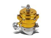Universal Aluminum 50mm Turbo 35psi Boost Blow Off Valve Trumpet Flange V band Clamp Gold