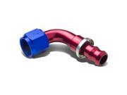 12AN 90 Degree Swivel Fuel Line Hose Push On Male Union Adapter With Reusable End