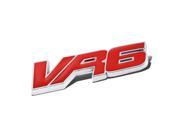 METAL BUMPER TRUNK GRILL EMBLEM DECAL BADGE CHROME RED FOR VW VR6 GOLF JETTA
