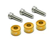 Pack of 3 J2 Engineering Aluminum Engine Ignition Distributor Metric Cup Washer Bolt Kit Gold Honda Acura