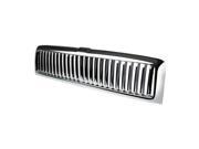 For 94 02 Dodge Ram 1500 2500 3500 ABS Plastic Vertical Front Grille Chrome 2nd Gen BR BE 95 96 97 98 99 00 01