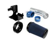 FOR 99 06 GMT800 TRUCK SUV AIR INTAKE ALUMINUM PIPE BLUE FILTER W HEAT SHIELD