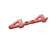 3D Letter Metal Emblem 4x4 Badge Red Type2
