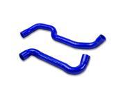 For 88 91 BMW E30 3 Series M3 MT 3 Ply Silicone Radiator Coolant Hose Blue 89 90
