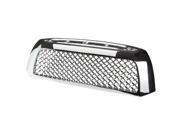For 07 09 Toyota Tundra ABS Plastic Mesh Front Upper Grille Chrome 2nd Gen Pre Facelift 08