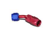 4AN 45 Degree Swivel Fuel Line Hose Flare Union Adapter With Reusable End