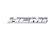 Metal Emblem Decal Logo Trim Badge HEMI Silver