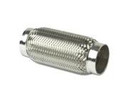 2.25 Inlet Stainless Steel Double Braided 5.5 Flex Pipe Connector 7.25 Overall Length