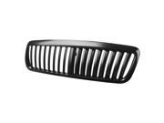 For 98 07 Ford Crown Victoria ABS Plastic Vertical Style Front Upper Bumper Grille Black 2nd Gen 00 01 02 03 04 05 06