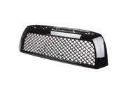 For 07 09 Toyota Tundra ABS Plastic Mesh Front Upper Grille Black 2nd Gen Pre Facelift 08