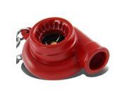 Minituare Spinnable Turbocharger Compressor Key Chain Red Coated