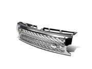 For 05 09 Land Rover ABS Plastic Silver Mesh Chrome Front Bumper Grille Discovery III LR3 06 07 08