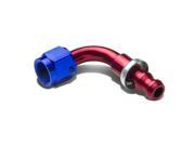 6AN 90 Degree Swivel Fuel Line Hose Push On Male Union Adapter With Reusable End