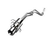 For 90 93 Honda Accord CB7 CB9 F22 Stainless Steel 4 Rolled Muffler Tip Catback Exhaust System 91 92