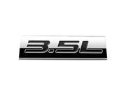 METAL EMBLEM CAR BUMPER TRUNK FENDER DECAL LOGO BADGE CHROME BLACK 3.5L 3.5 L