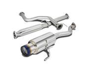 For 94 01 Acura Integra RS GS LS 4 Burnt Tip Stainless Steel Catback Exhaust System 95 96 97 98 99 00