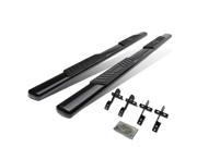 5 BLACK OVAL SIDE STEP NERF BAR RUNNING BOARD FOR 04 08 FORD F150 SUPERCREW CAB