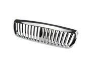 For 98 07 Ford Crown Victoria ABS Plastic Vertical Style Front Upper Bumper Grille Chrome 2nd Gen 01 02 03 04 05 06