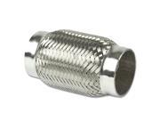 2.375 Inlet Stainless Steel Double Braided 3.5 Flex Pipe Connector 5.125 Overall Length