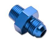 6AN Anodized T 6061 Aluminum Blue Straight Oil Line Fitting Adapter