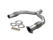 For 09 14 Nissan 370Z Infiniti G37 Stainless Steel Y Pipe Downpipe Exhaust Fairlady Z34 V36 VQ37VHR 10 11 12 13