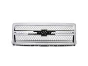 FRONT UPPER CHROME ABS SQUARE MESH STYLE GRILL FOR 14 15 SILVERADO 1500 GMT K2XX