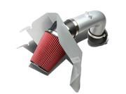 SILVER COLD AIR INTAKE ALUMINUM PIPE HEAT SHIELD SYSTEM FOR 03 07 RAM 5.9 DIESEL
