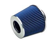 2.5 PERFORMANCE RACING HIGH FLOW AIR INTAKE DRY CONE BLUE RUBBER FILTER CLAMP