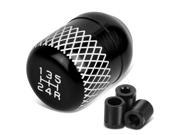 Universal 5 Speed Black Anodized Aluminum Netted Racing Shift Knob