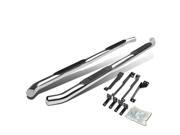 CHROME PAIR 3 ROUND SIDE STEP NERF BAR RUNNING BOARD FOR 07 13 ACURA MDX YD2 SUV