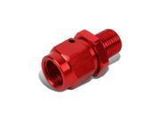 4 AN Female Flare to 1 8 NPT Male Aluminum Reducer B Nut Swivel Fitting Red