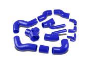 For Audi S4 A6 Turbo Intercooler Silicon Hose Piping Kit Set Blue B5 C5 TYP 8D 01 02 03