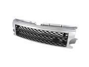 For 05 09 Land Rover ABS Plastic Black Mesh Chrome Front Bumper Grille Discovery III LR3 06 07 08