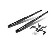 BLACK 3 SIDE STEP NERF BAR RUNNING BOARD FOR 07 16 TOYOTA TUNDRA CREWMAX CAB