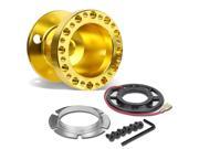 Aluminum Steering Wheel 6 Hole Hub Adaptor Kit Gold For 92 01 Civic Integra Del Sol 93 94 95 96 97 98 99 00