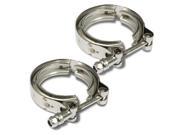 2.5 Coated Stanless Steel 10mm Lock Bolt V Band Clamp Pack of 2