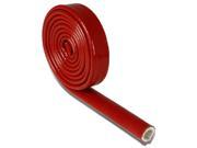 Red Heat Shielded Fire Sleeve for Oil Fuel Lines Electrical Wiring 25mm X 1 Ft