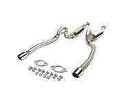 For 96 04 Ford Mustang GT V8 SN95 Stainless Steel Dual 4 Muffler Tip Catback Exhaust System 97 98 99 00 01 02 03