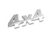 3D Letter Metal Emblem 4x4 Badge Silver Type1