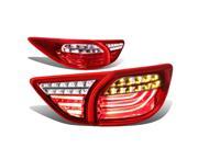 For 13 16 Mazda CX 5 Pair of Switchable 3D LED Sequential Tail Brake Lights Red Housing Clear Lens 14 15