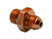 4AN Anodized T 6061 Aluminum Straight Gold Oil Line Fitting Adapter M12 X 1.5 Thread Pitch