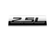 METAL EMBLEM CAR BUMPER TRUNK FENDER DECAL LOGO BADGE CHROME BLACK 2.5L 2.5 L